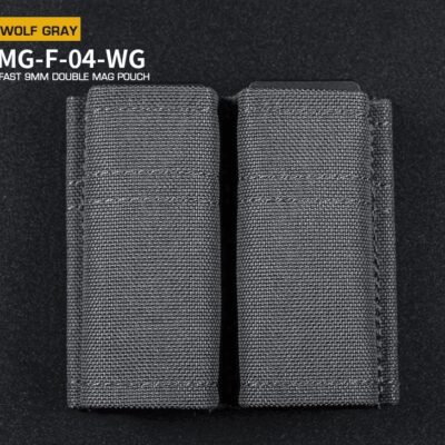 FAST Type Double 9mm Magazine Pouch - Grey
