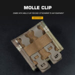 WST FAST Type 9mm Pistol Magazine MOLLE Double Pouch – MC - obrazek 2