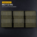 WST FAST Type 5.56 (M4) Triple Magazine MOLLE Pouch – Ranger Green