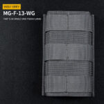 WST FAST Type 5.56 (M4) Magazine MOLLE Pouch, Long – Grey