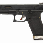WE R7 GBB T5 Custom V4 Gas Blowback Pistol – Black