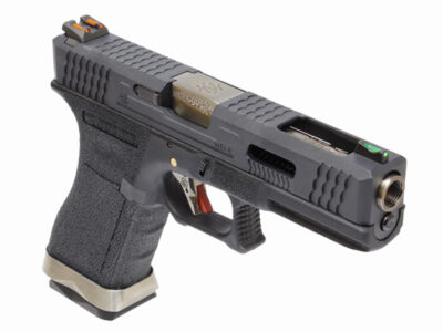 WE GBB Gas Pistol R17 Gen4 T5 Custom - Black - obrazek 3
