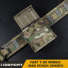 FAST type Single MOLLE sumka na zásobníky typu SR-25, M-14, AK, SA58, krátká - černá OD-A-WOSP162-BK asgbox.pl