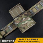 WST FAST Type 7.62 (DMR) Magazine MOLLE Pouch – MC Black - obrazek 5