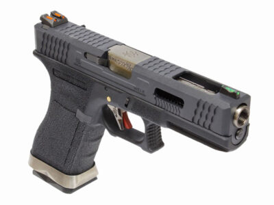 WE GBB Gas Pistol R18C Gen4 T5 Custom - Black - obrazek 3