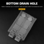 WST FAST Type 7.62 (AK) Magazine MOLLE Pouch, Long – MC Black - obrazek 2