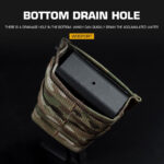 WST FAST Type 7.62 (AK) Magazine MOLLE Pouch, Long – MC Black - obrazek 4