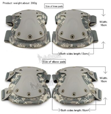 WST KING KONG QD Protective Pads Gear Set – Coyote - obrazek 2
