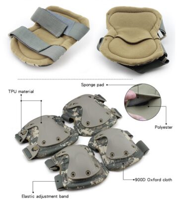 WST KING KONG QD Protective Pads Gear Set – Coyote - obrazek 3