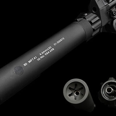 Alternative view of Angry Gun QD Power-Up Silencer for VFC Umarex MP7 A1 GBB, 12- mm (CCW) - Black