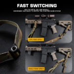 WST Double Point to Single Point Sling QD Adapter – Black - obrazek 5