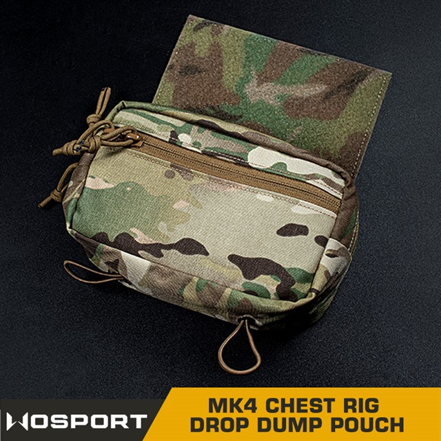 MK4 Chest Rig Drop Dump Pouch - Coyote OD-A-WOSP173-COY asgbox.pl MK4 Chest Rig Drop Dump Pouch - Coyote - obrazek 2