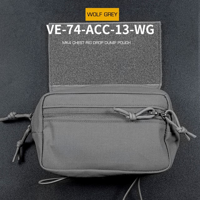 MK4 Chest Rig Drop Dump Pouch - Grey OD-A-WOSP173-GR asgbox.pl MK4 Chest Rig Drop Dump Pouch - Grey