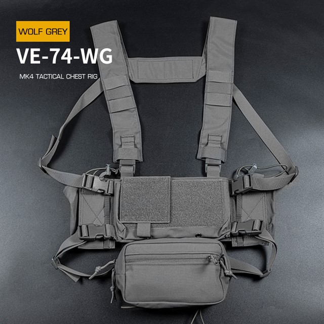 WST Tactical Micro Chest Rig MK4 - Grey OD-A-WOSP174-GR asgbox.pl WST Tactical Micro Chest Rig MK4 - Grey