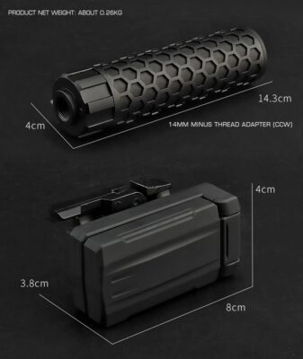 WST X3600 TRACER (Bluetooth Chrono) Unit Suppressor – Black - obrazek 5