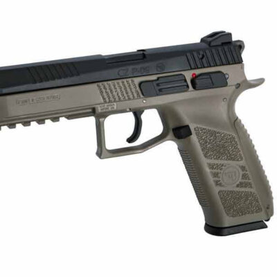 ASG CZ P-09 GBB Pistol with Metal Slide, Hard Case - Tan