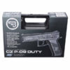 ASG CZ P-09 GBB Pistol with Metal Slide, Hard Case - Tan OD-A-ASG074 asgbox.pl