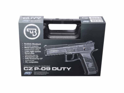 ASG CZ P-09 GBB Pistol with Metal Slide, Hard Case - Tan - obrazek 2