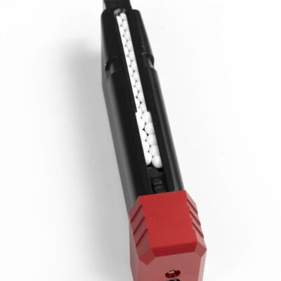 Alternative view of Novritsch SSP18 CNC Enlarged Magbase Plate - Red