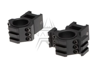 Tri-Side Rail 25.4mm / 30mm Mount Rings - Black - obrazek 4