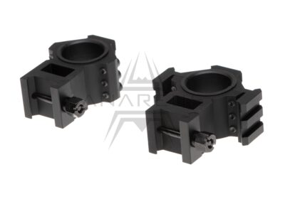 Tri-Side Rail 25.4mm / 30mm Mount Rings - Black - obrazek 3