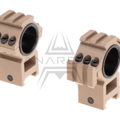 Alternative view of Tri-Side Rail 25.4mm / 30mm Mount Rings - Desert