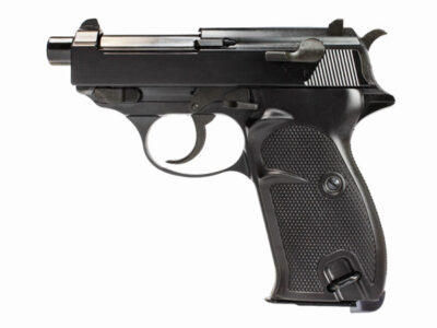 WE GBB Pistol P38K (P010S) with Silencer - Black