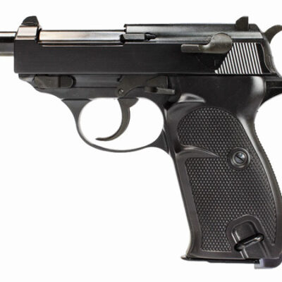WE GBB Pistol P38K (P010S) with Silencer - Black