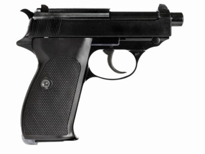 WE GBB Pistol P38K (P010S) with Silencer - Black - obrazek 2
