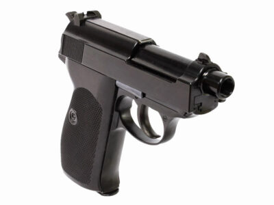 WE GBB Pistol P38K (P010S) with Silencer - Black - obrazek 4