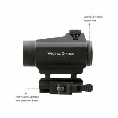 Alternative view of VO Maverick Gen2 1x22, QD RIS Rail Mount - Black