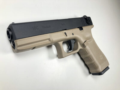 WE GBB Gas Pistol R18C Gen4 - Black/Tan - obrazek 2