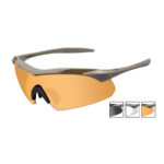 Goggles VAPOR Smoke Grey  plus  Clear  plus  Light Rust/Matte Tan - obrazek 3