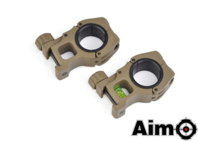 M10 Mount Rings 25.4mm / 30mm - TAN - obrazek 3