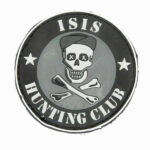 3D PVC ISIS HUNTING CLUB Patch - Black
