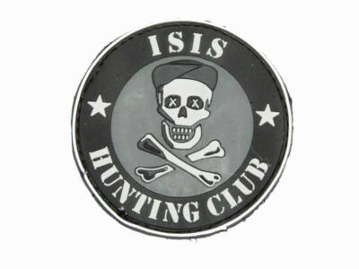 3D PVC ISIS HUNTING CLUB Patch - Black