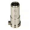 CNC Titanium Adjustable Nozzle 22mm - 25mm for AEG OD-A-MX-NOZ2225TN asgbox.pl