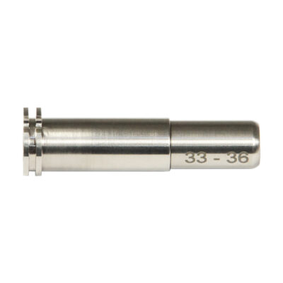 Alternative view of CNC Titanium Adjustable Nozzle 33mm - 36mm for AEG