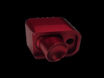 AA CNC Aluminum Enlarged CO2 Magazine Base Plate AAP-01 - Red - obrazek 3