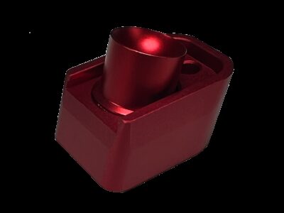 AA CNC Aluminum Enlarged CO2 Magazine Base Plate AAP-01 - Red - obrazek 4