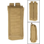 Pouch for 2 AK47 magazines with flap - Coyote - obrazek 2