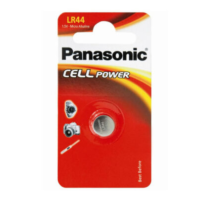 Panasonic LR44 Cell Power Micro Alkaline Battery, 1.5V - 1 Piece