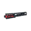 CTM FUKU-2 CNC Upper Set V2 for AAP-01, CUTOUT (Long) - Black / Red OD-A-CTM0037-BKRED asgbox.pl