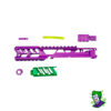 CTM FUKU-2 CNC Upper Set V2 for AAP-01, CUTOUT (Long) - Violet / Green OD-A-CTM0037-VGR asgbox.pl