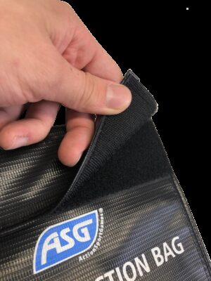 ASG Protective Non-Flammable Bag for Batteries, 21x18 cm - Black - obrazek 3