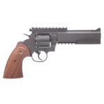 King Arms PYTHON 357 EVIL V2 Gas Revolver - Grey / Wood - obrazek 2