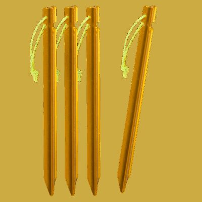 HELIKON TARP STAKES Aluminum Tent Pegs (4 pcs ) - Orange