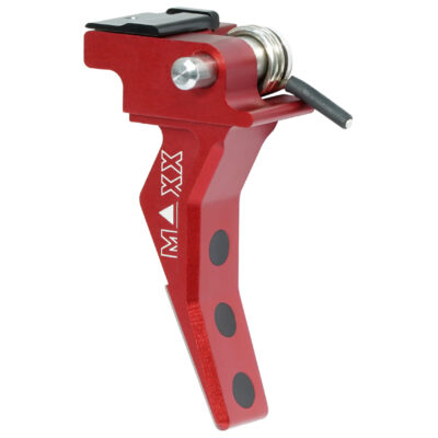 Alternative view of CNC Aluminum Advanced Speed Trigger (Style B) (Red) for EVO