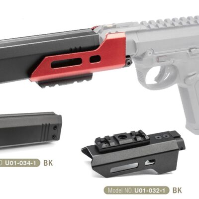 Alternative view of AA CNC Barrel Extension Silencer AAP01 / AAP-01C (130 mm) - Red