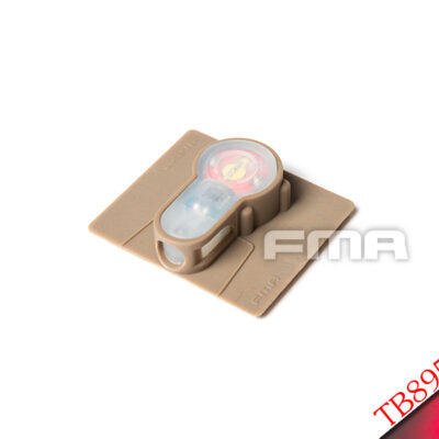FMA VELCRO System Strobe Light, Tan Case - Red